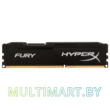 Оперативная память HyperX Fury Black 8GB DDR3 PC3-12800 (HX316C10FB/8)